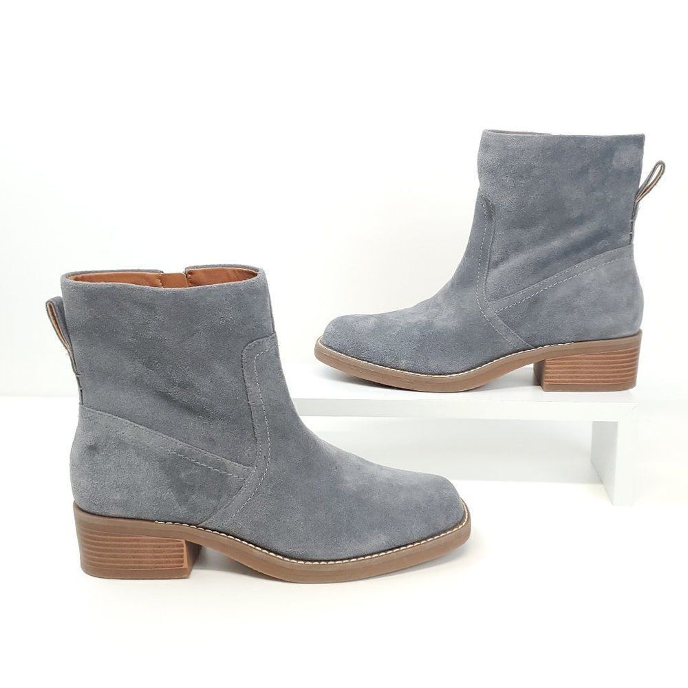 LUCKY BRAND Kazey Square Toe Bootie in Castlerock Oilsue NWOB US 8.5 - Picture 7 of 14